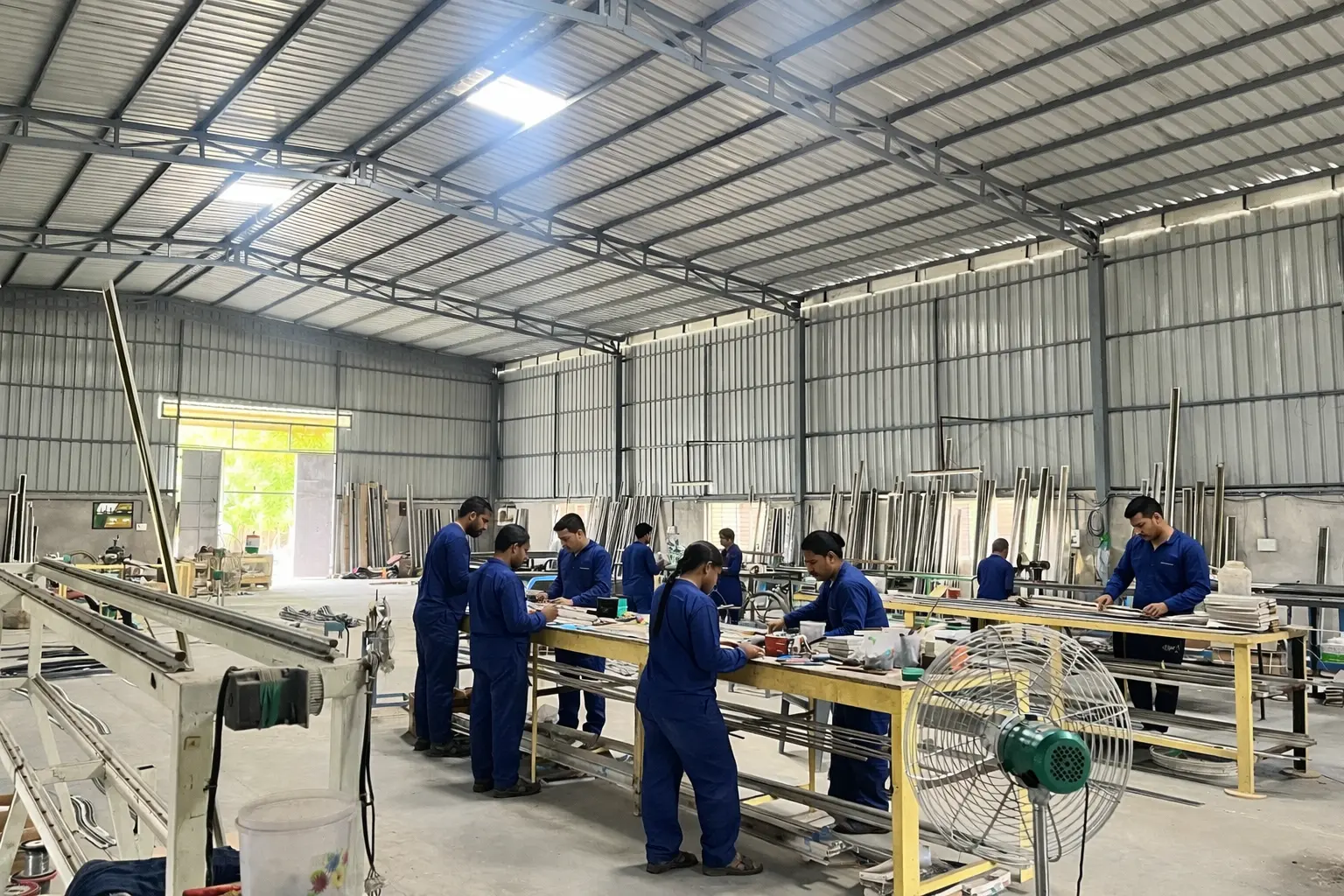 Airjet reed manufacturing