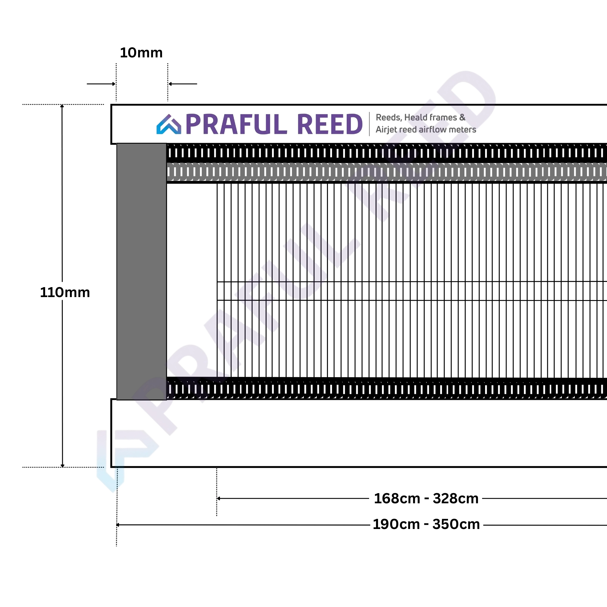 Airjet Reeds & Heald Frames for Weaving | Praful